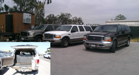 Les gangs de voleurs de carburant ont transformé cette fourgonnette en camion à vessie.  Photo : Services secrets.