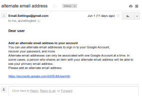 E-mail de phishing ciblant les Iraniens.  Source : Google.